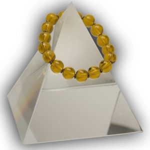 74 Gold GLOBE Swarovski Crystal Bracelet Quantum EMF BioShield Quantum Protector - Quantum EMF Protectors