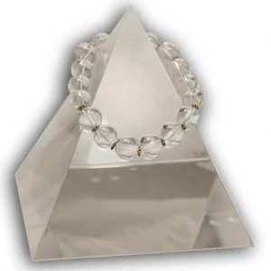 137 New Product - EMF Harmonizing Bracelet White Globe Beads - Quantum EMF Protectors